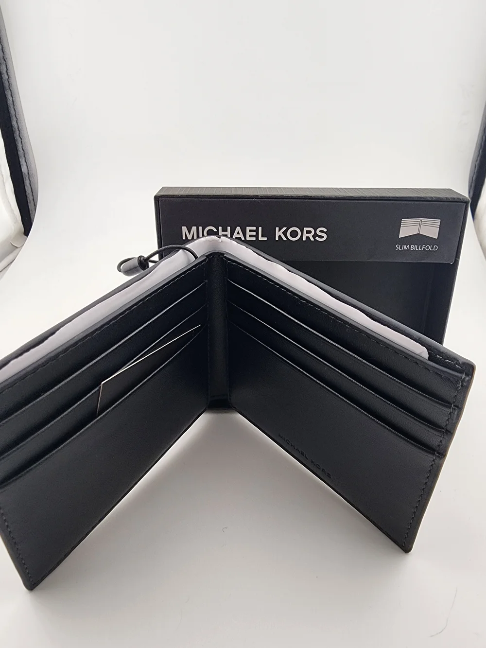 Michael Kors Brown Logo Slim Bifold Wallet